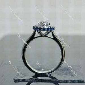 Forever After All Oval Halo Lab Grown Diamond Engagement Ring