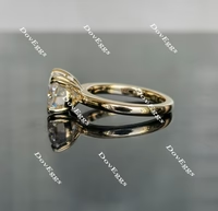 Doveggs solitaire art deco engagement ring semi-mount only(Exclusively to DovEggs Stones)