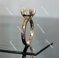 Doveggs solitaire art deco engagement ring semi-mount only(Exclusively to DovEggs Stones)