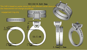 Doveggs channel set engagement ring only semi-mount only(Exclusively to DovEggs Stones)