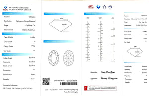 Doveggs 2.028ct oval Rose Cut D color VVS2 Clarity Excellent cut lab diamond stone(certified)