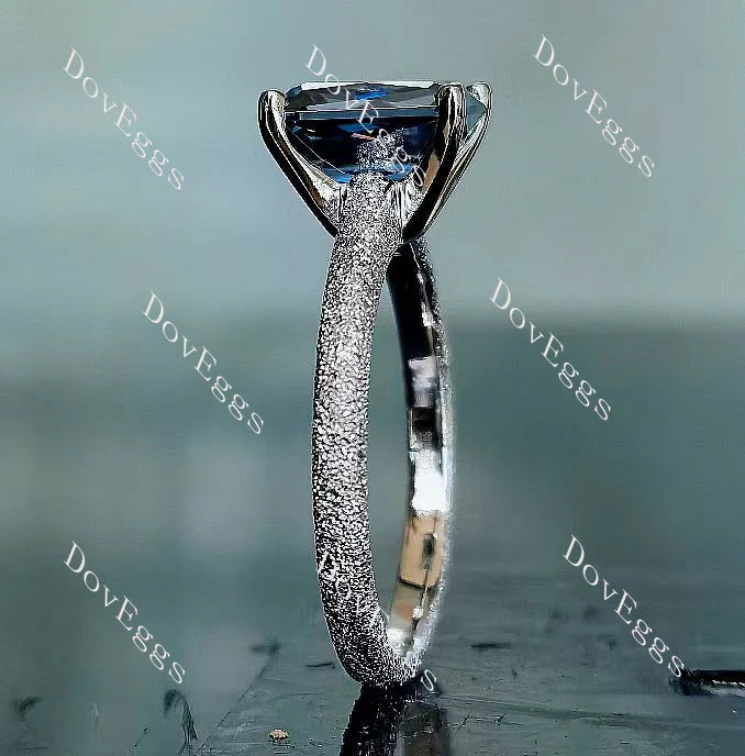 Doveggs solitaire textured engagement ring only semi-mount only(Exclusively to DovEggs Stones)