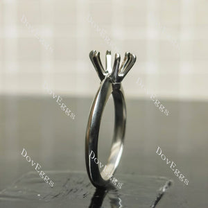 Doveggs classic 6 prongs solitaire style engagement ring semi-mount only(Exclusively to DovEggs Stones)