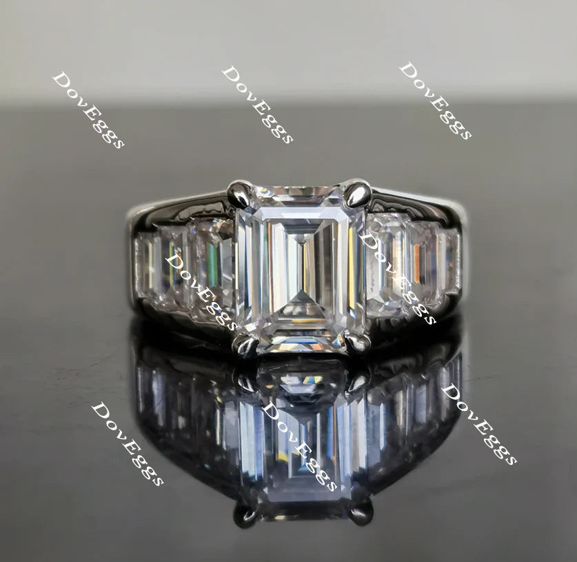 DovEggs channel set engagement ring semi-mount only(Exclusively to DovEggs Stones)