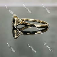 Doveggs bezel engagement ring semi-mount only(Exclusively to DovEggs Stones)