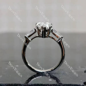 The Maddox three stones engagement ring semi-mount only(Exclusively to DovEggs Stones)