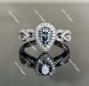 Sassanach pave engagement ring only semi-mount only(Exclusively to DovEggs Stones)