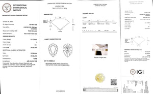 Doveggs 1.01ct pear F color VS1 Clarity Excellent cut lab diamond stone(certified)