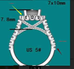 Customization of #24673 stone(1.005ct pear, NP330120318)