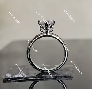 Doveggs solitaire moissanite engagement ring