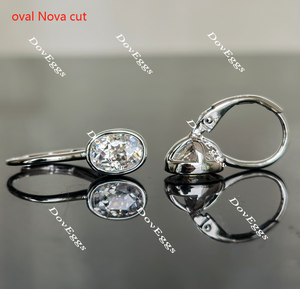 CindyBella Drop moissanite earrings for women