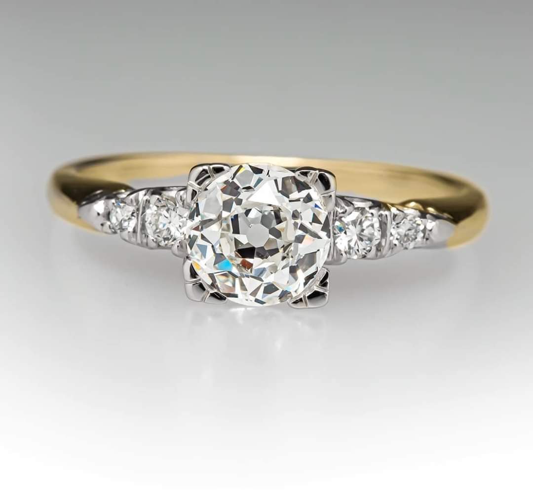 Group order round pave moissanite/colored gem 10k gold ring