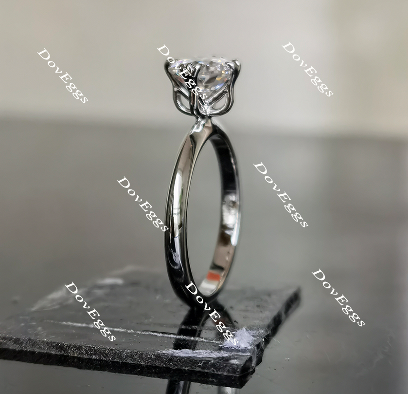 Doveggs solitaire moissanite engagement ring